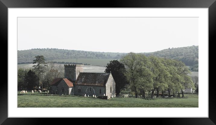 All Saints Church, East Dean Framed Mounted Print by Mark Jones