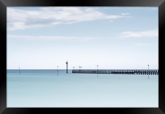 Littlehampton West Beach Pier Framed Print by Mark Jones