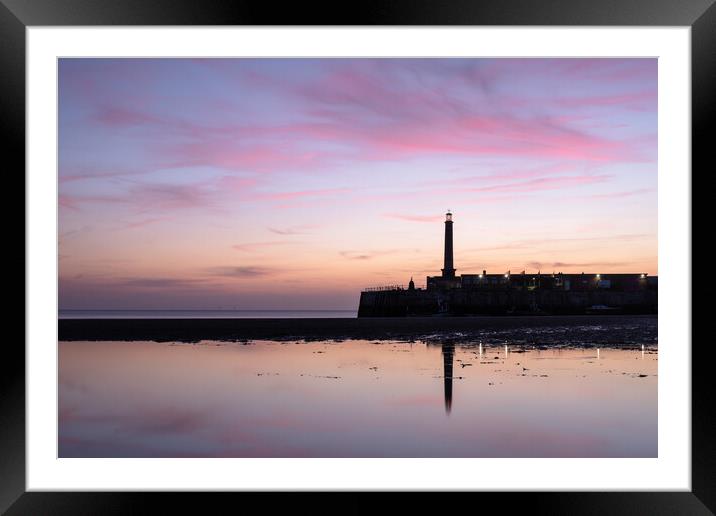 Margate Sunset Framed Mounted Print by Mark Jones