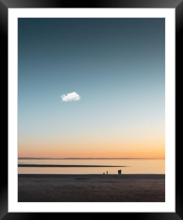 Beach Sunset Framed Mounted Print by Mark Jones