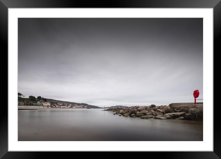 Lyme Regis Bay Framed Mounted Print by Mark Jones