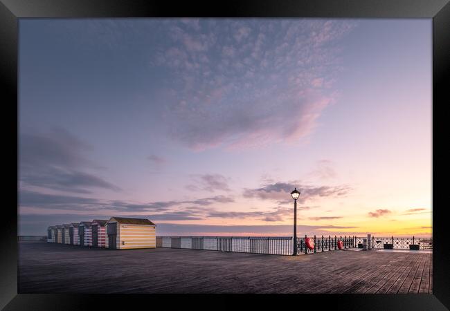 Hastings Pier Framed Print by Mark Jones