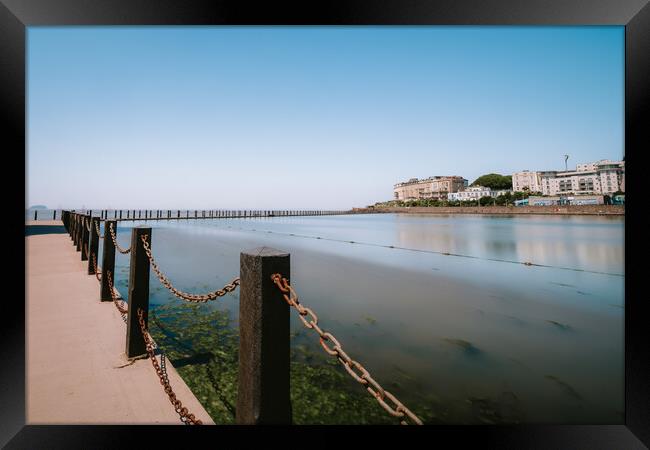 Marine Lake Framed Print by Mark Jones