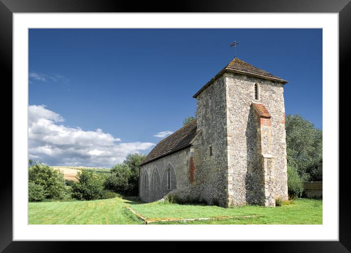 St Botolphs Church, Botolphs, West Sussex Framed Mounted Print by Mark Jones