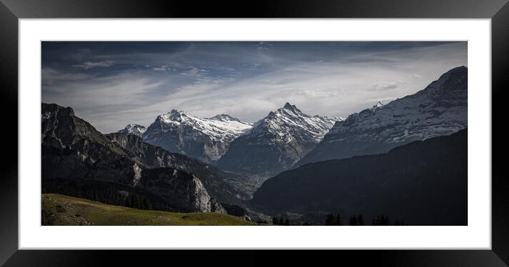 The beautiful Alps of Switzerland in autumn Framed Mounted Print by Erik Lattwein