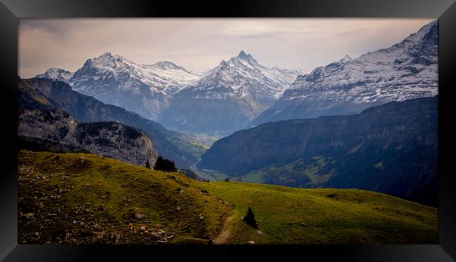 The wonderful mountains of the Swiss Alps Framed Print by Erik Lattwein