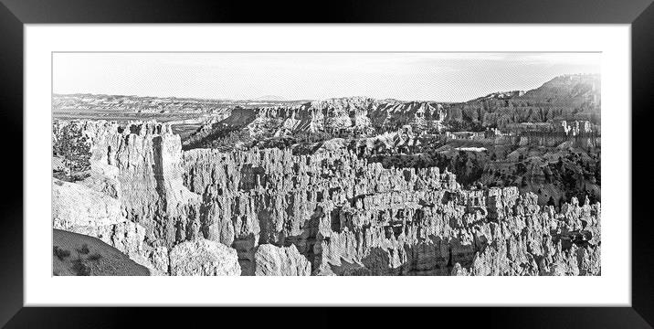 The famous Bryce Canyon National Park in Utah Framed Mounted Print by Erik Lattwein