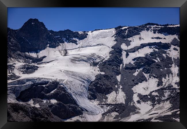 Kaunertal Glacier in the Austrian Alps Framed Print by Erik Lattwein