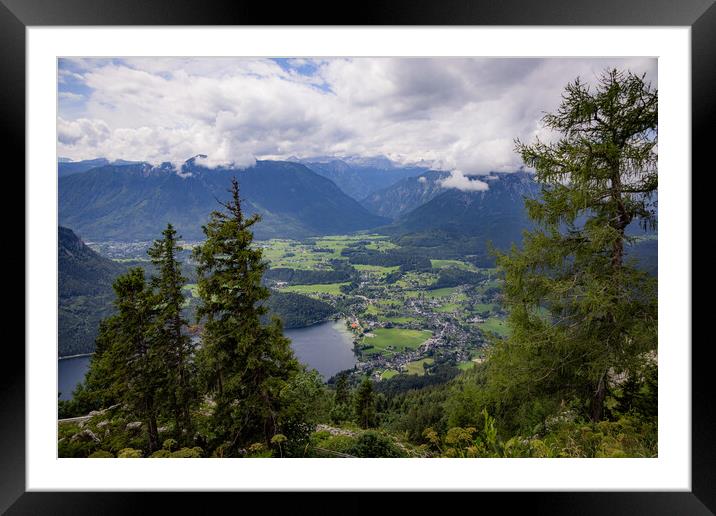 Amazing scenery and typical landscape in Austria - the Austrian Alps Framed Mounted Print by Erik Lattwein