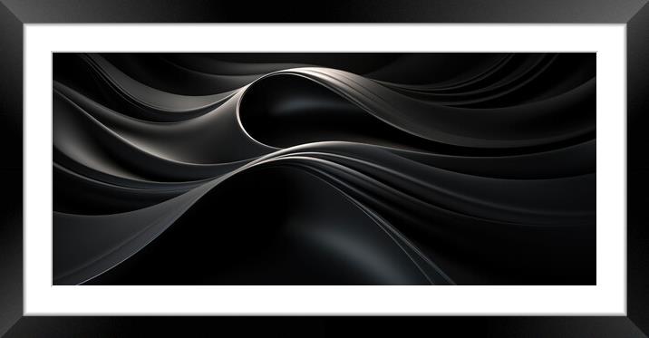 Dynamic Symmetrical Whirls Abstract patterns  - abstract backgro Framed Mounted Print by Erik Lattwein