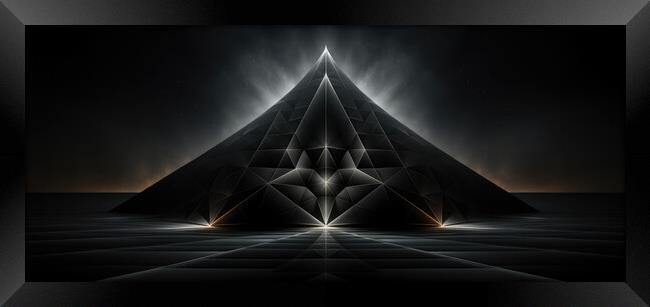 Harmonious Geometric Precision Symmetrical geometric - abstract  Framed Print by Erik Lattwein