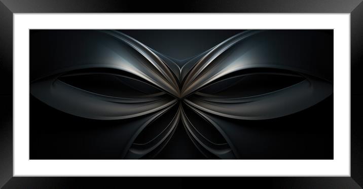Subtle Symmetrical Beauty Subdued abstract patterns - abstract b Framed Mounted Print by Erik Lattwein