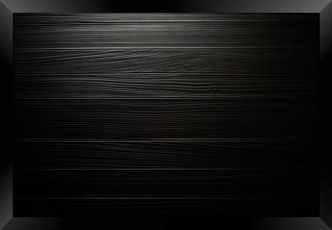 Carbon fiber plain texture background - stock photography Framed Print by Erik Lattwein