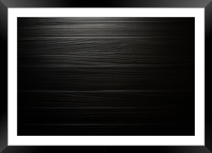 Carbon fiber plain texture background - stock photography Framed Mounted Print by Erik Lattwein