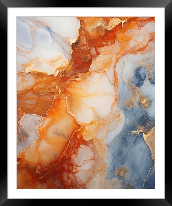 Marble texture background - stock photography Framed Mounted Print by Erik Lattwein