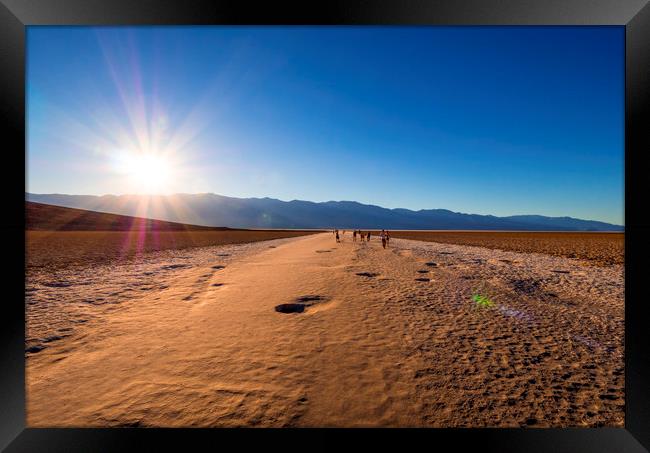 Beautiful scenery at Death Valley National Park Ca Framed Print by Erik Lattwein