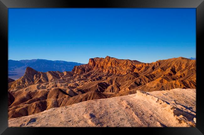 Amazing Death Valley National Park on a sunny day Framed Print by Erik Lattwein