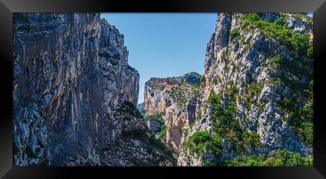 Amazing nature of the Verdon Canyon in France Framed Print by Erik Lattwein