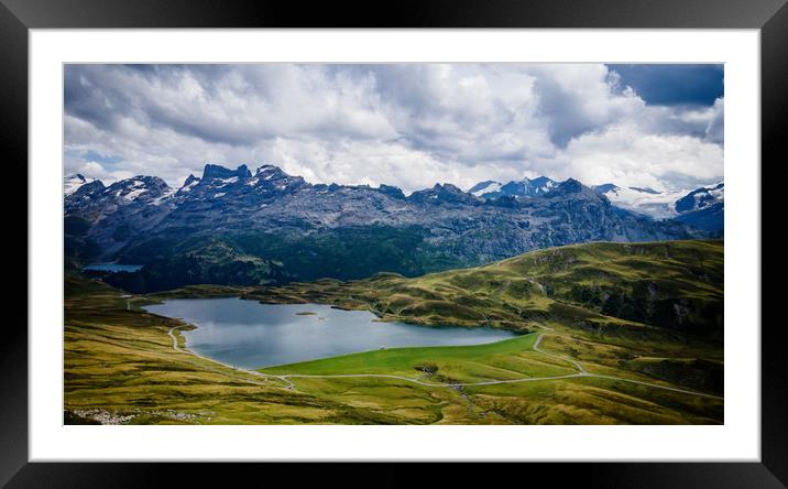 Wonderful Mountain Lake called Tannensee in the Sw Framed Mounted Print by Erik Lattwein