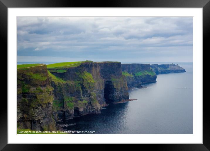 Cliffs of Moher tour, Ireland - 2 Framed Mounted Print by Jordi Carrio