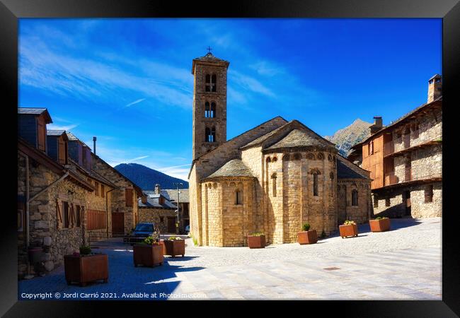 Church of St. Mary of Taull - Glamor Edicion Framed Print by Jordi Carrio