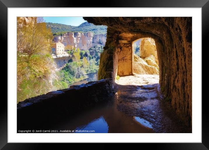 Natural area of Saint Miquel of Fai - Orton glow Edition - 22 Framed Mounted Print by Jordi Carrio