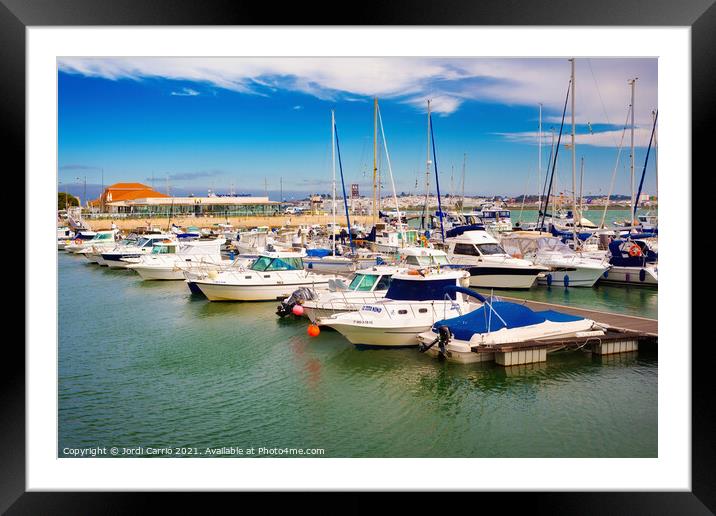 Port of Vila Real of Saint Anthony, Algarve - Orton glow Edition Framed Mounted Print by Jordi Carrio