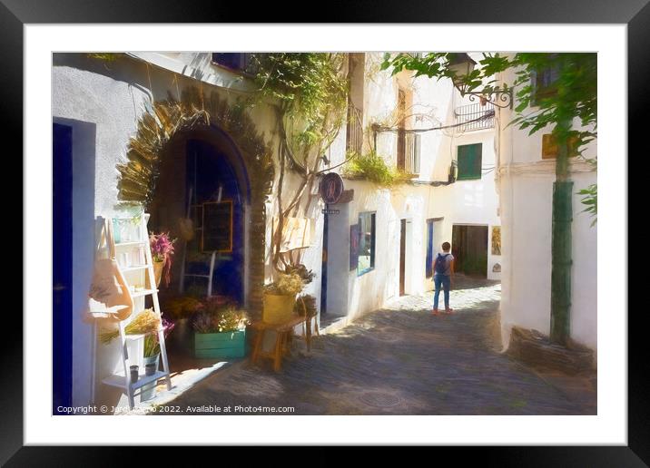 Charming Craft-Lined Streets - C1905 5546 PIN Framed Mounted Print by Jordi Carrio