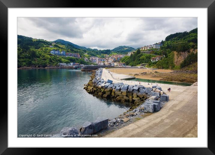 Mutriku fishing port - CR2106-5643- PIN Framed Mounted Print by Jordi Carrio