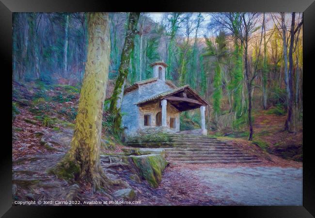 Hermitage of Saint Marti of Corb, Les Preses - 3 - Picturesque E Framed Print by Jordi Carrio