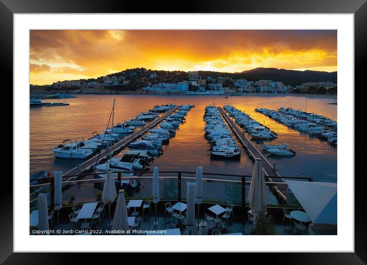 Port of Sant Feliu of Guixols - 1 - Orton glow Edition  Framed Mounted Print by Jordi Carrio