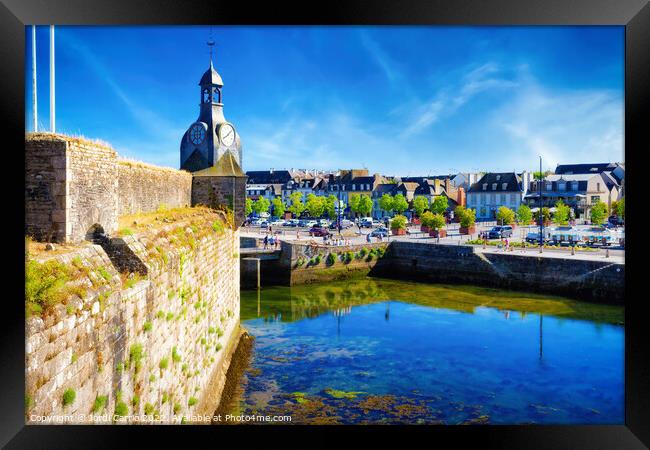 The fortified city of Concarneau - C1506-1967-GLA Framed Print by Jordi Carrio