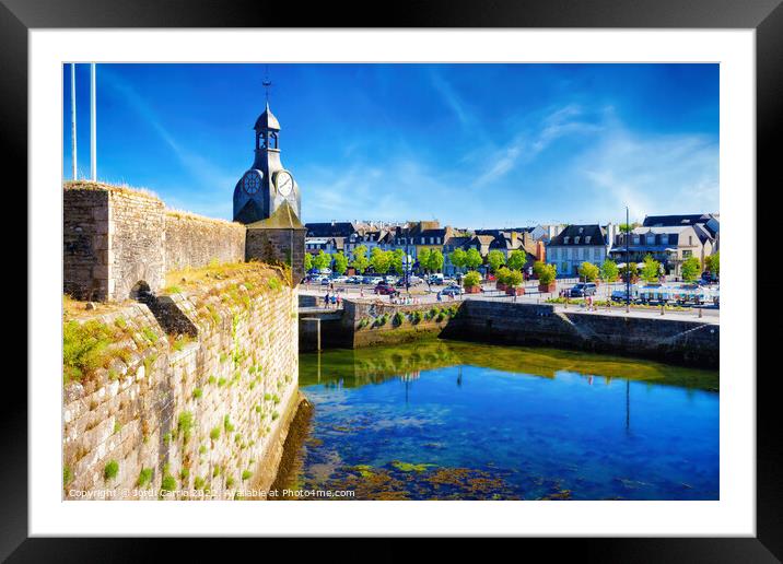 The fortified city of Concarneau - C1506-1967-GLA Framed Mounted Print by Jordi Carrio