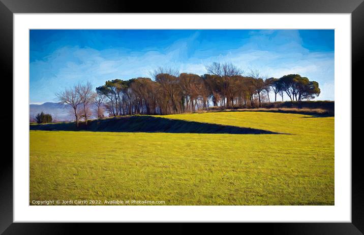 Enchanting Pine Forest - CR2201-6661-PIN Framed Mounted Print by Jordi Carrio