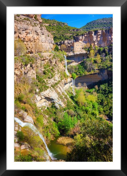 Natural area of Saint Miquel of Fai - Orton glow Edition - 24 Framed Mounted Print by Jordi Carrio