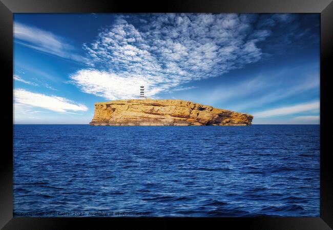 Majestic Islet of Cabrera - CR2204-7401-ORT Framed Print by Jordi Carrio