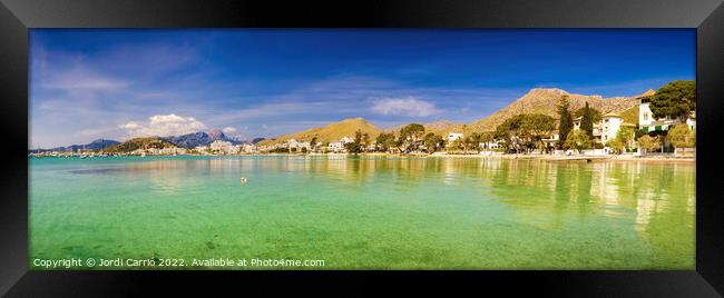Majestic View of Pollensa Bay - CR2204-7407-ORT Framed Print by Jordi Carrio
