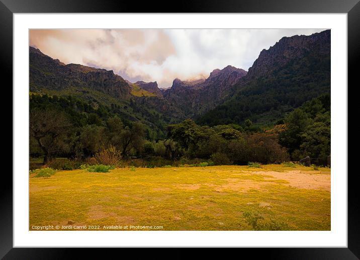 Majestic Tramontana Mountains - CR2205-7586-ABS Framed Mounted Print by Jordi Carrio