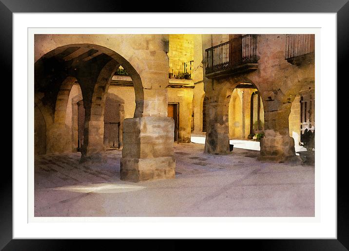 The harmony of Horta de San Joan - C2001-2006-WAT Framed Mounted Print by Jordi Carrio