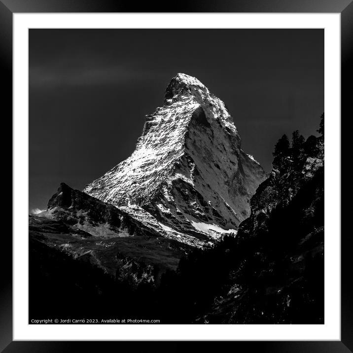 Majestic Matterhorn - A Breathtaking View - 3 Framed Mounted Print by Jordi Carrio