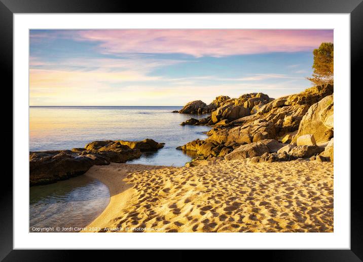 Colors of sunrise on the Costa Brava -4 Framed Mounted Print by Jordi Carrio