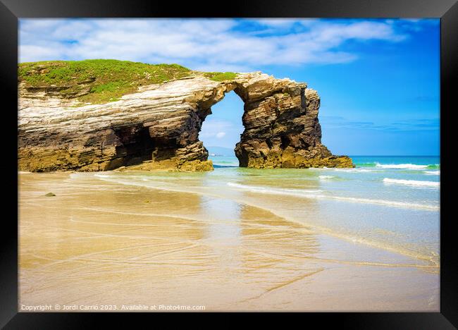 Majestic Arch of Xangal Island - C1705-0389-ORT Framed Print by Jordi Carrio