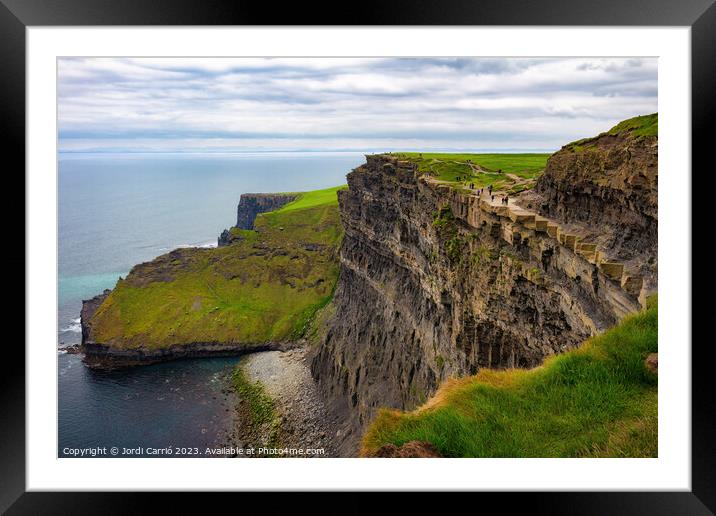 Cliffs of Moher tour - 9 - Advanced natural editing  Framed Mounted Print by Jordi Carrio