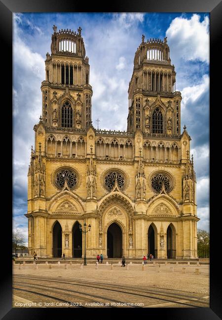 The splendor of the Orléans Cathedral - CR2304-891 Framed Print by Jordi Carrio