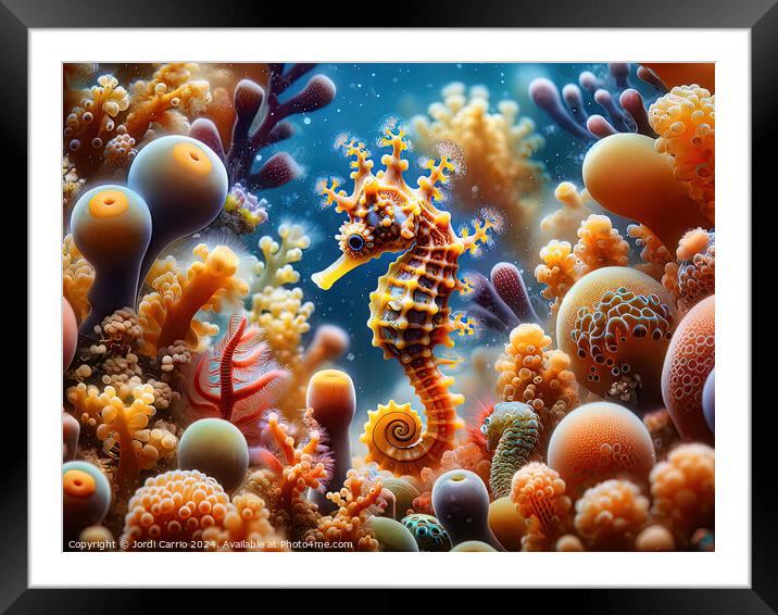 Coral Kingdom - GIA2401-0135-REA Framed Mounted Print by Jordi Carrio