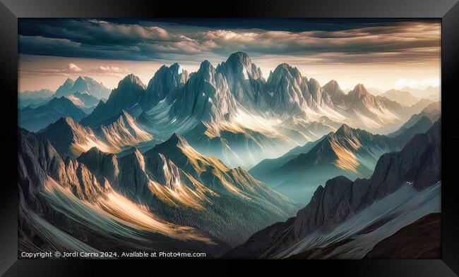 Alpine Splendor - GIA2401-0142 - REA Framed Print by Jordi Carrio
