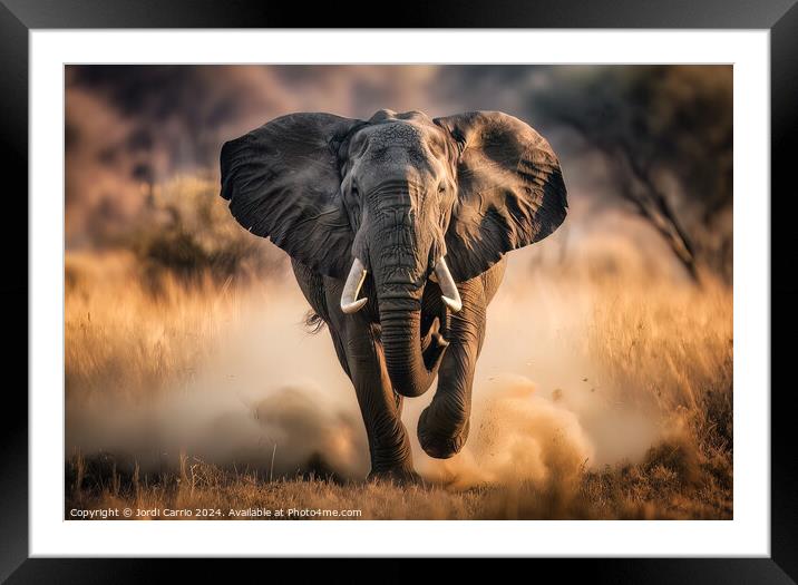 Majestic Race - GIA2401-0206-REA Framed Mounted Print by Jordi Carrio