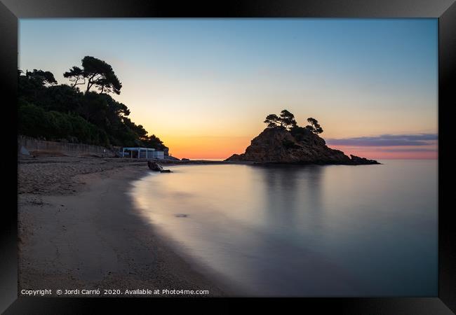 Sunrise at Cap Roig, Costa Brava Framed Print by Jordi Carrio