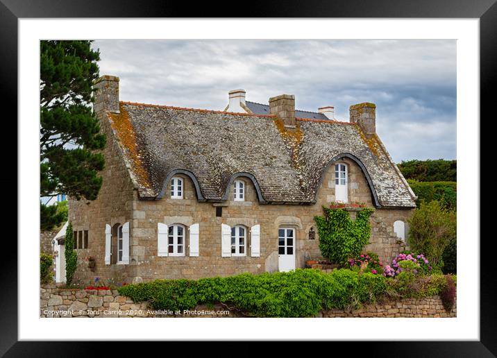 Typical Breton house Framed Mounted Print by Jordi Carrio