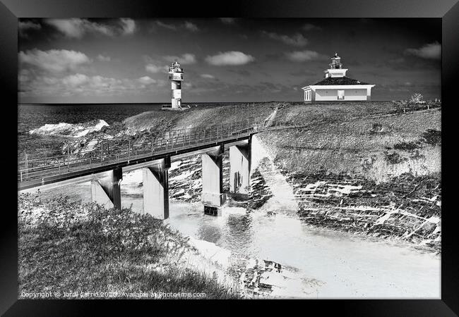 Lighthouse on Pancha Island Framed Print by Jordi Carrio